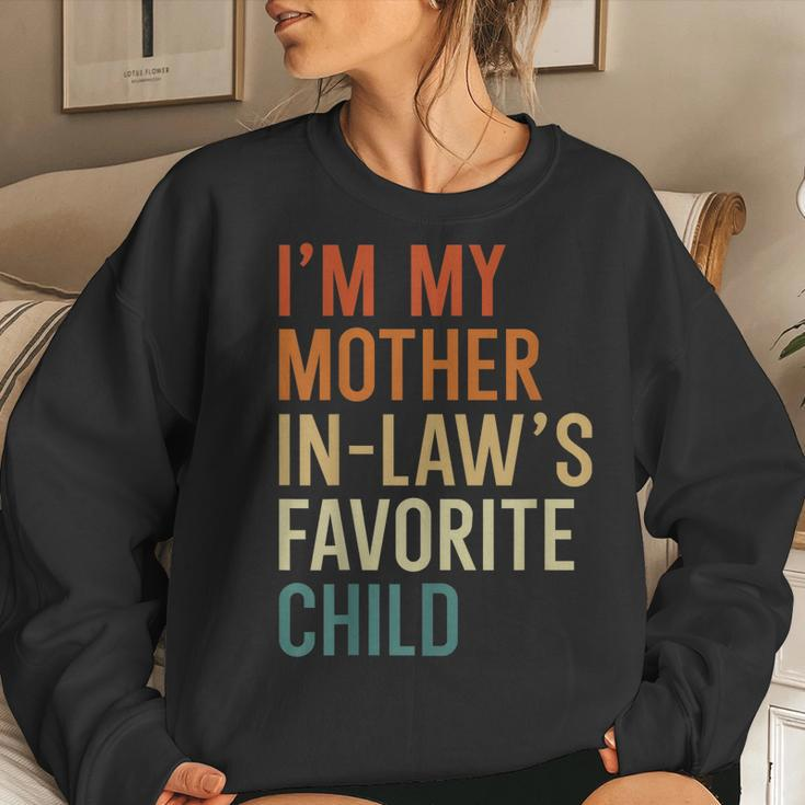 Im My Mother-In-Laws Favorite Child Son In Law Women Sweatshirt Gifts for Her