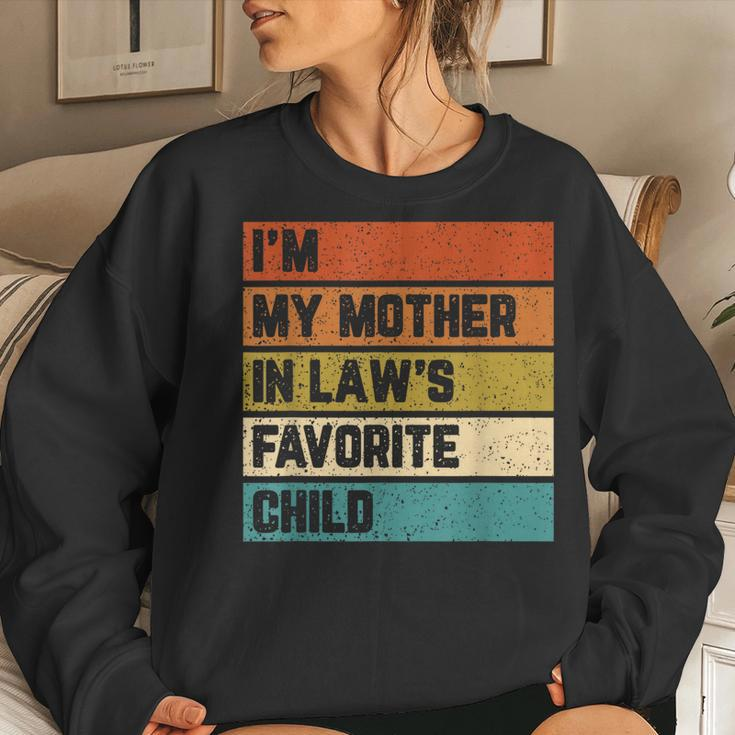 Im My Mother In Laws Favorite Child Mother In Law Vintage Women Sweatshirt Gifts for Her