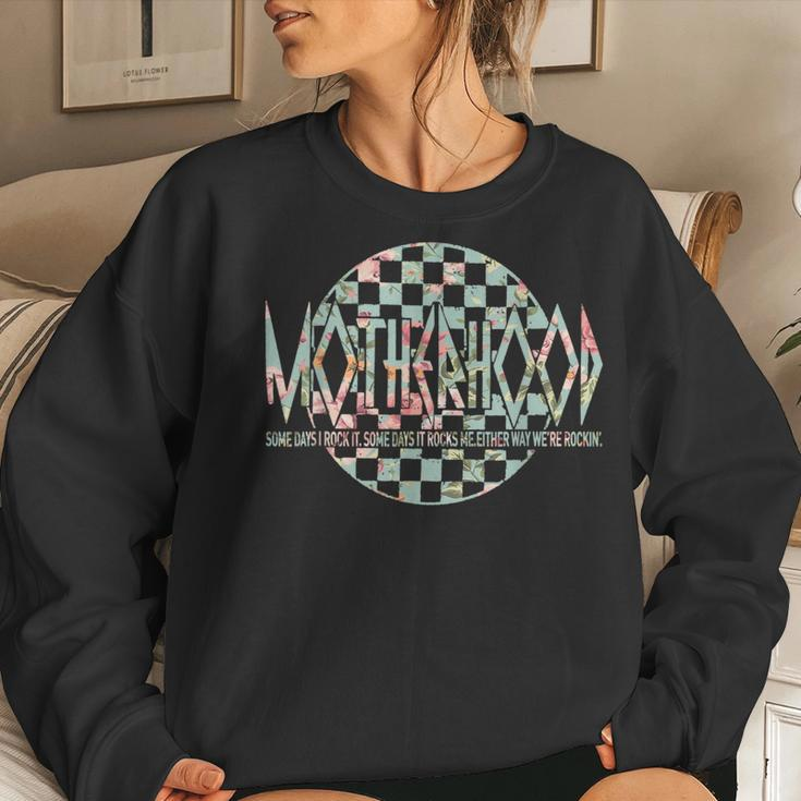 Motherhood Some Days I Rock It Vintage For Mother Day Women Sweatshirt Gifts for Her