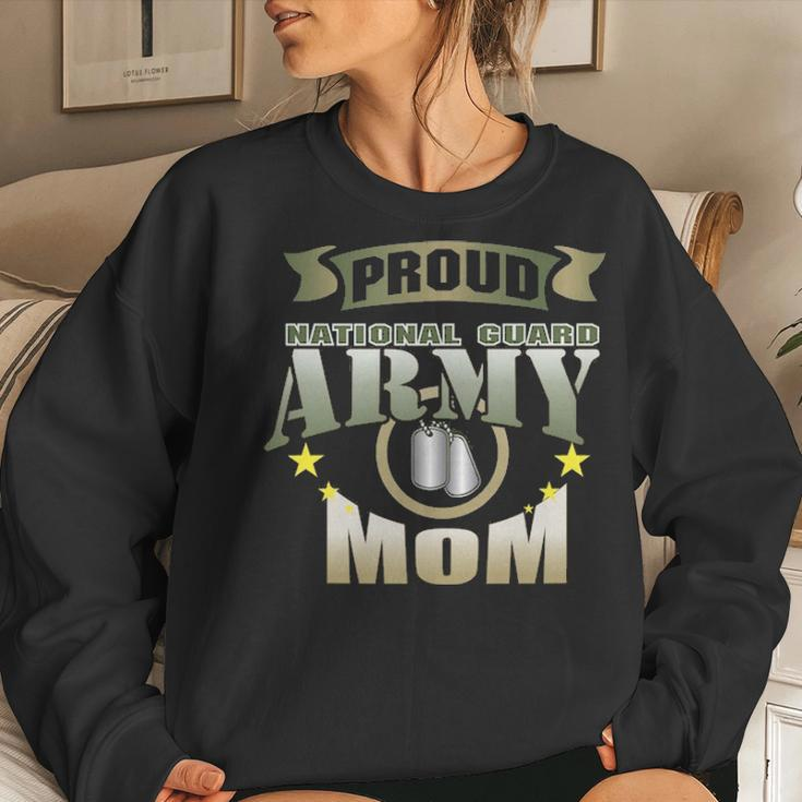 National Guard Mom Proud Army National Guard Mom Gift Women Crewneck Graphic Sweatshirt Gifts for Her