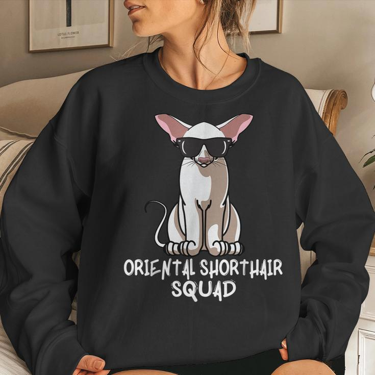 Oriental Shorthair Squad Cat Mom Squad Women Sweatshirt Gifts for Her