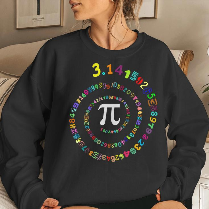 Pi Spiral Novelty For Pi Day Kids Teacher Women Sweatshirt Gifts for Her