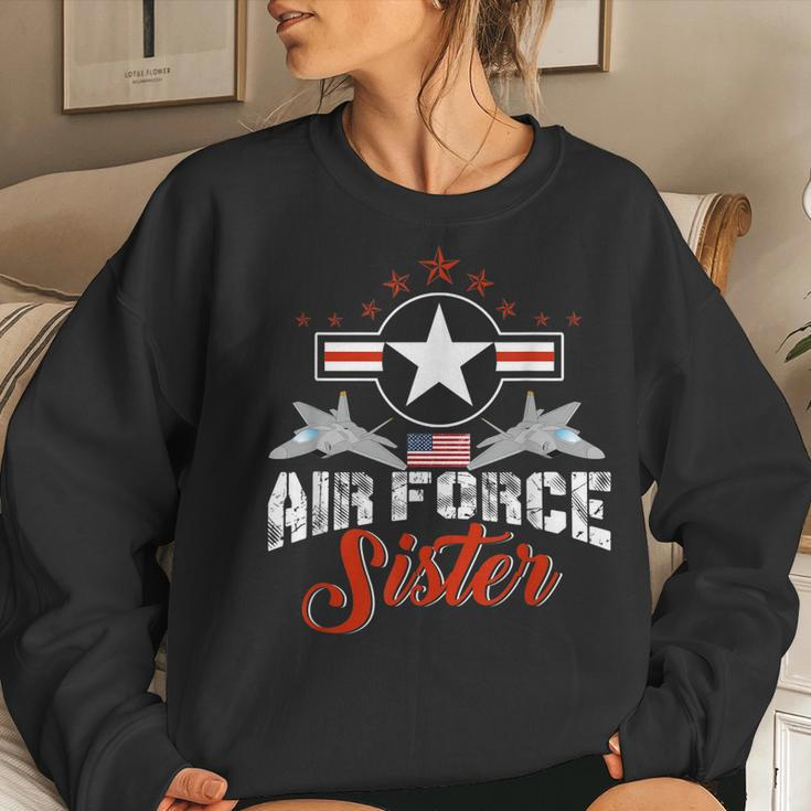 Pride Military Family Proud Sister Air Force Women Sweatshirt Gifts for Her