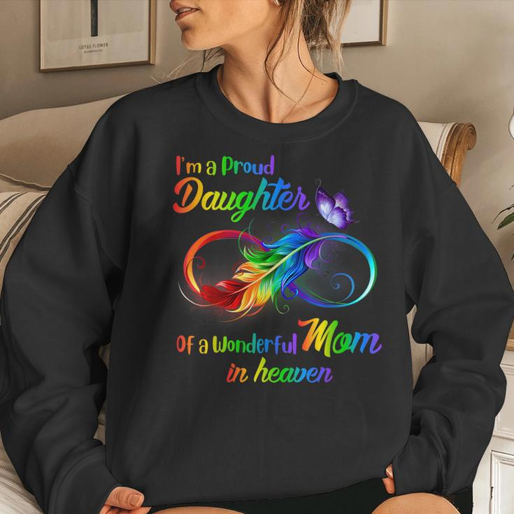 Im A Proud Daughter Of A Wonderful Mom In Heaven For Women Women Sweatshirt Gifts for Her