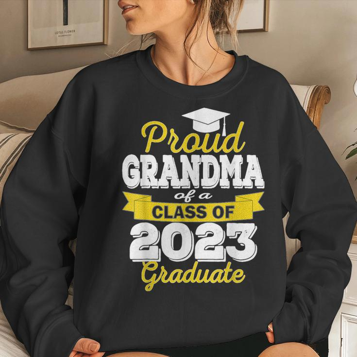 Proud Grandma Of A Class Of 2023 Graduate - Graduation 2023 Women Crewneck Graphic Sweatshirt Gifts for Her