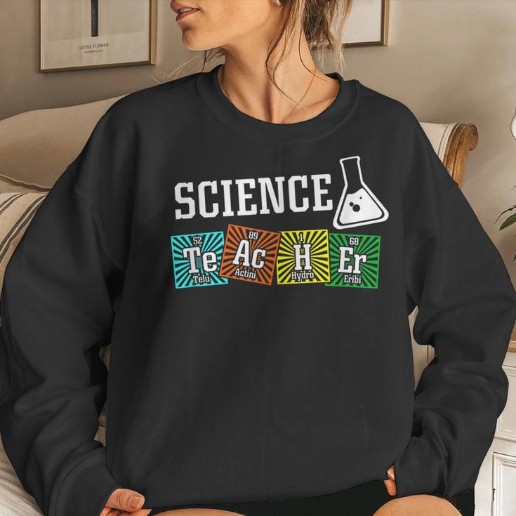 Proud Science Teacher Job Chemical Elements Women Sweatshirt Gifts for Her