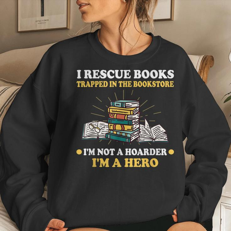 Reading Books Library Student Teacher Book Store Women Crewneck Graphic Sweatshirt Gifts for Her