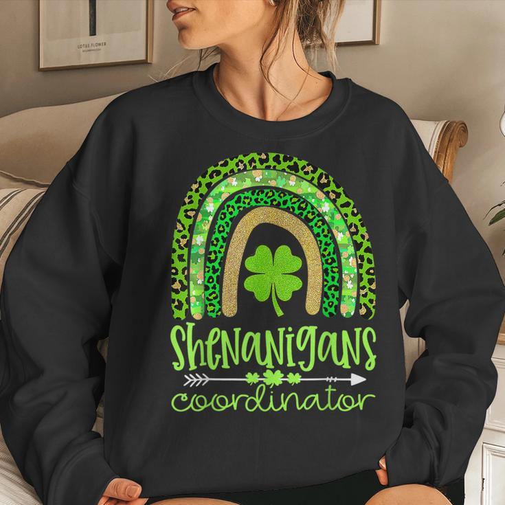 Shenanigans Coordinator Teacher Mom Boss St Patricks Day Sweatshirt Gifts for Her