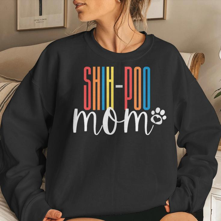 Womens Shih-Poo Doodle Mom Shi-Poo Mama Shih-Poo Women Sweatshirt Gifts for Her