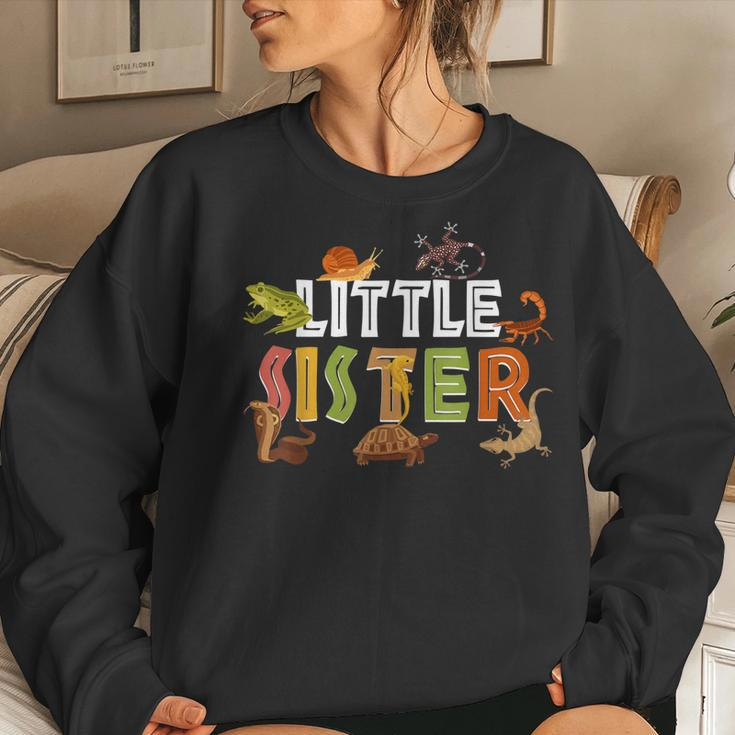Sister Amphibians Reptiles Nature Ourdoor Explore Birthday Women Sweatshirt Gifts for Her