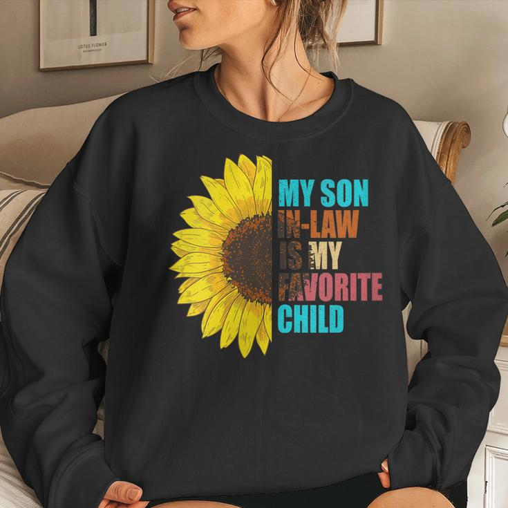 Womens My Son In Law Is My Favorite Child Son In Law Vintage Women Sweatshirt Gifts for Her
