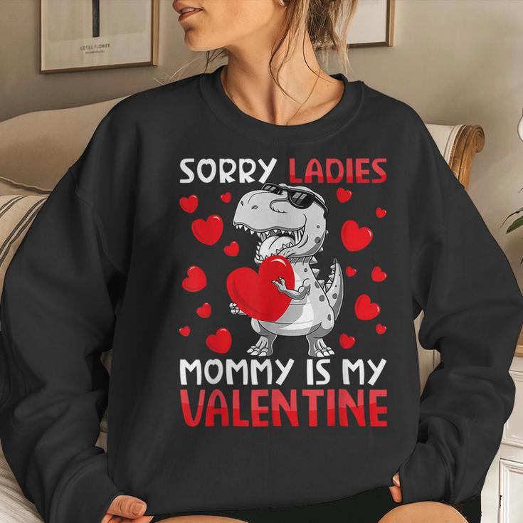 Valentines Day Boys Kids Sorry Ladies Mommy Is My Valentine V5 Women Crewneck Graphic Sweatshirt Gifts for Her