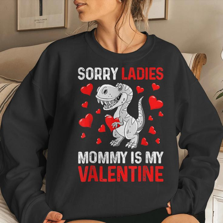 Valentines Day Boys Kids Sorry Ladies Mommy Is My Valentine V7 Women Crewneck Graphic Sweatshirt Gifts for Her