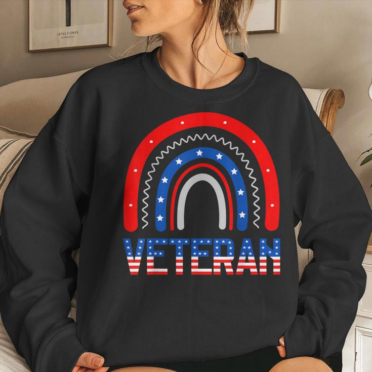 Veterans Day Veteran Appreciation Respect Honor Mom Dad Vets V3 Women Crewneck Graphic Sweatshirt Gifts for Her