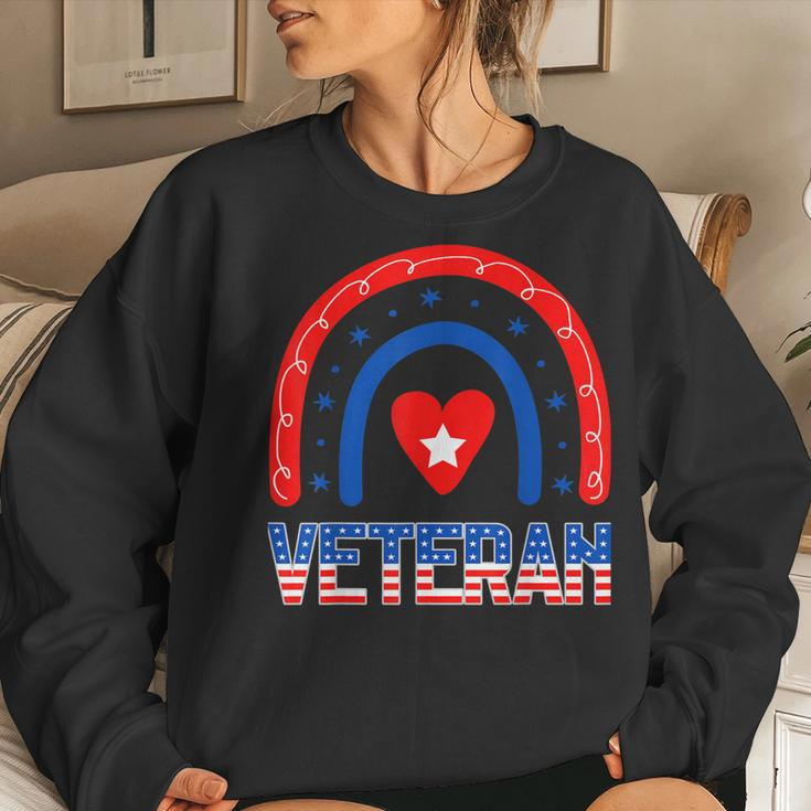 Veterans Day Veteran Appreciation Respect Honor Mom Dad Vets V7 Women Crewneck Graphic Sweatshirt Gifts for Her