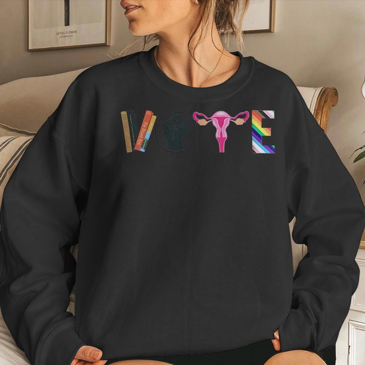 Womens Vote Feminist Womens Rights Femi Book Symbol Women Sweatshirt Gifts for Her