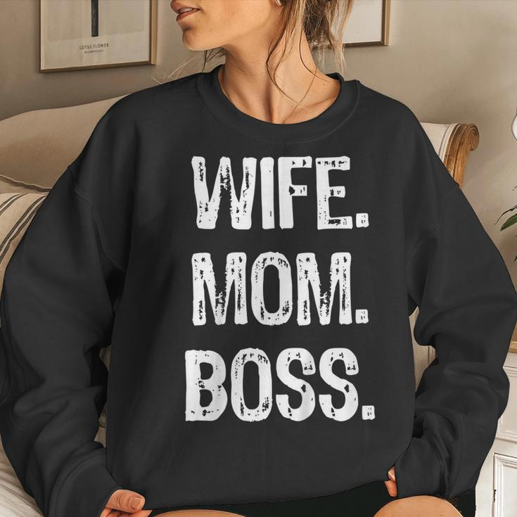 Wife Mom Boss Lady Women Sweatshirt Gifts for Her