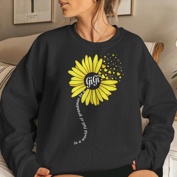 Womens In A World Full Of Grandmas Be A Gigi Happy Mimi Women Sweatshirt Gifts for Her