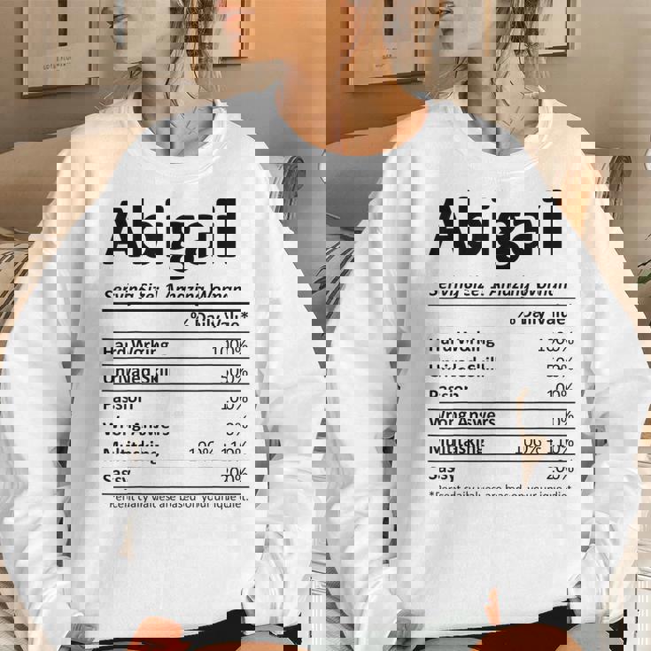 Abigail Nutrition Personalized Name Christmas Women Sweatshirt Gifts for Her Abigail Nutrition Personalized Name Christmas Women Sweatshirt Gifts for Her