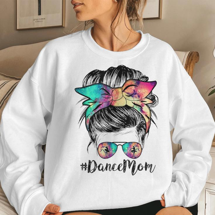 Dance Mom Dancing Mommy Messy Bun Mom Mama Women Sweatshirt Gifts for Her