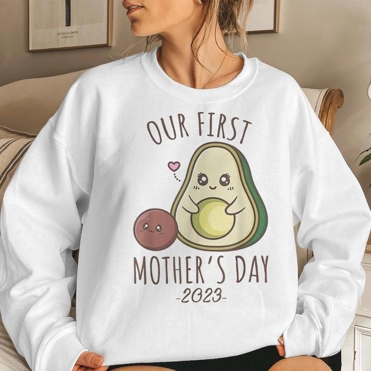 Our First 2023 Cute Avocado Mom Women Sweatshirt Gifts for Her