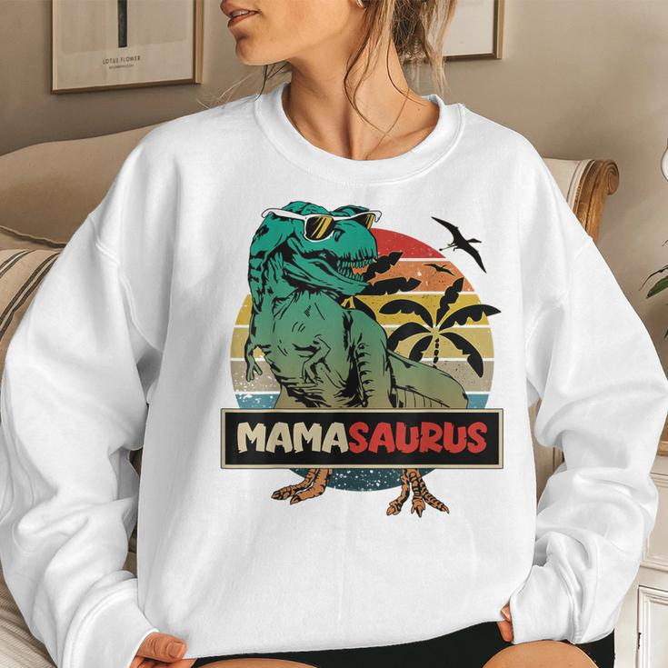 Matching Family Mamasaurus Trex Mom Women Sweatshirt Gifts for Her