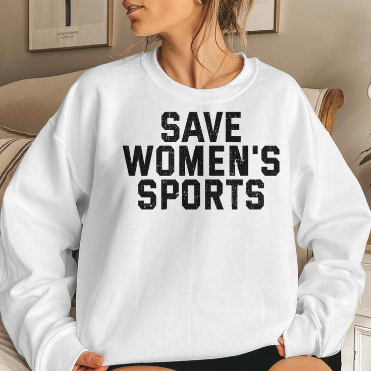 Save Womens Sports Support Womens Athletics Vintage Retro Women Sweatshirt Gifts for Her