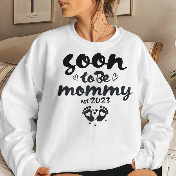 Womens Soon To Be Mommy First Time Mom New Mom Pregnancy Women Sweatshirt Gifts for Her