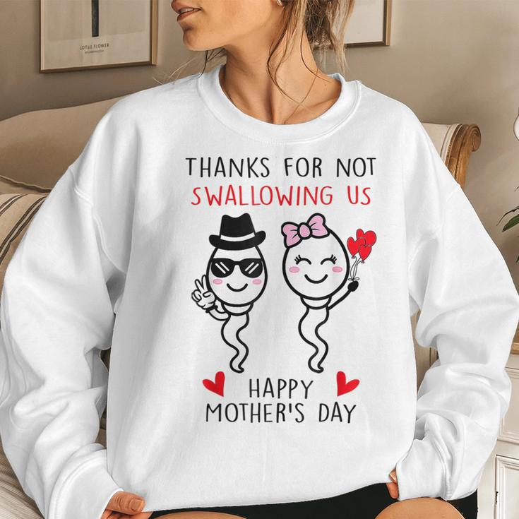 Thanks For Not Swallowing Us Happy 2023 Mom Kid Women Sweatshirt Gifts for Her