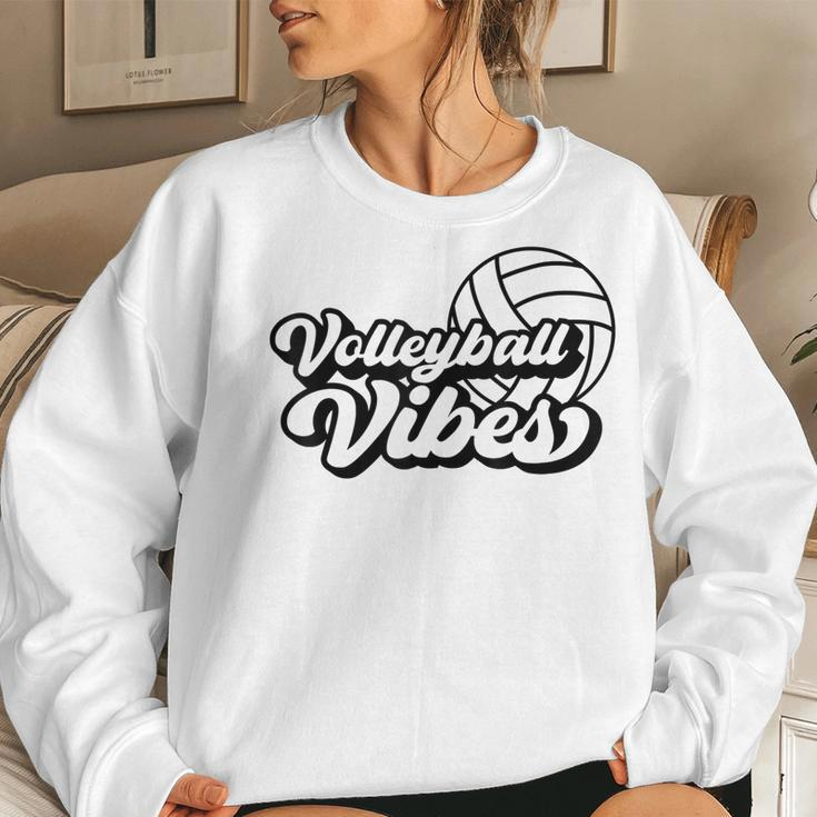 Volleyball Game Day Vibes Volleyball Mom Women Sweatshirt Gifts for Her