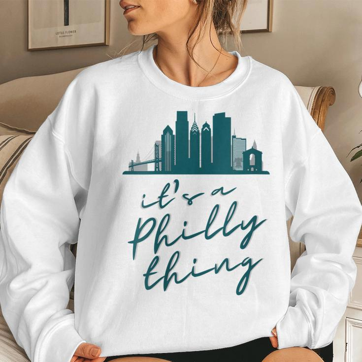 Womens Philadelphia Citizen | Its A Philly Thing Women Crewneck Graphic Sweatshirt Gifts for Her