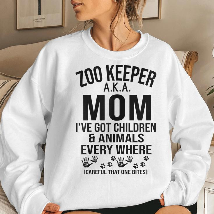 Zoo Keeper Aka Mom Ive Got Children For Woman Women Sweatshirt Gifts for Her