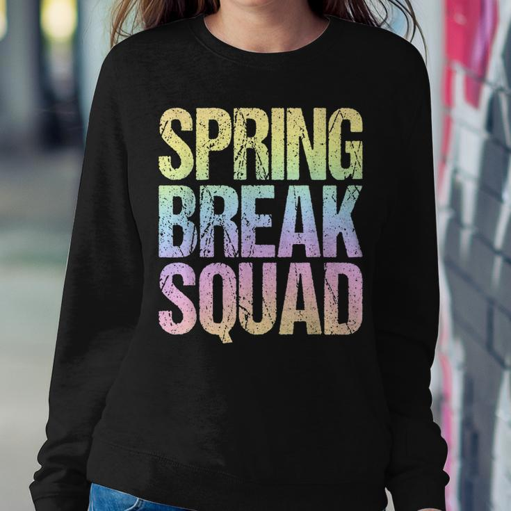 2023 Spring Break Squad Pastel Rainbow Vintage Graphic Sweatshirt Unique Gifts