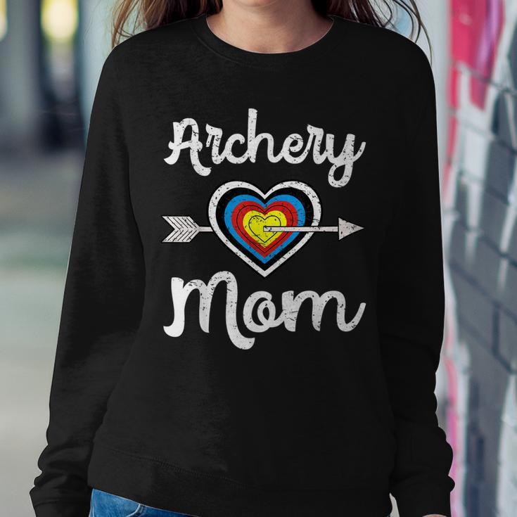 Archery Mom Bowwoman Archer Mothers Day Bowhunter Arrow Women Crewneck Graphic Sweatshirt Personalized Gifts