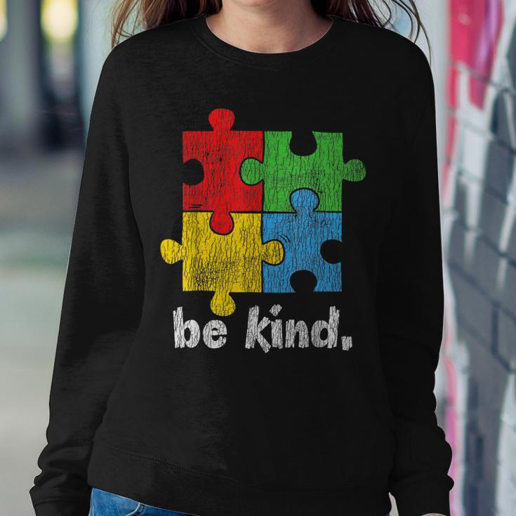 Autism Awareness Be Kind Autistic Kids Awareness Kindness Women Sweatshirt Unique Gifts