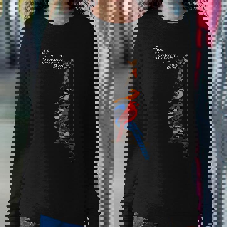 The Backyard Birds Blue Jay Cardinal Wren Bird Birdwatcher Women Sweatshirt Unique Gifts