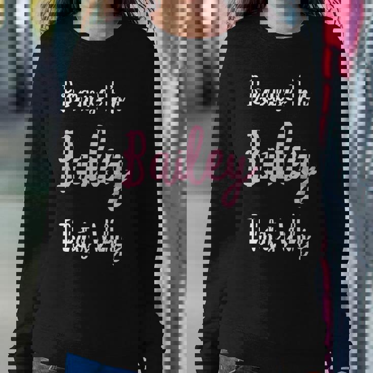 Bailey Name Personalized Custom Women Girl Pink Kids Girly Sweatshirt Unique Gifts Bailey Name Personalized Custom Women Girl Pink Kids Girly Sweatshirt Unique Gifts