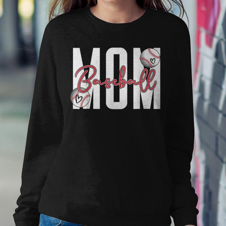 Baseball Mom Letter Print Mama Baseball Lover Women Sweatshirt Unique Gifts