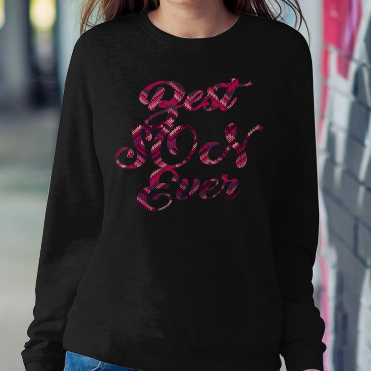 Best Son Ever Son From Mom Or Dad Stitches Women Sweatshirt Unique Gifts