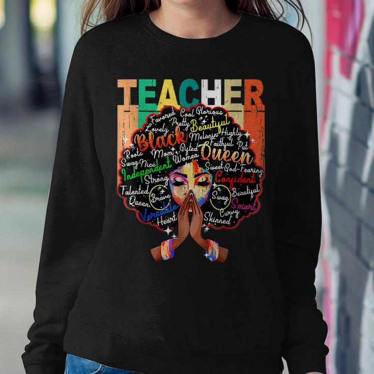 Black Teacher Educator Magic Africa Proud History Men Women V3 Women Crewneck Graphic Sweatshirt Funny Gifts