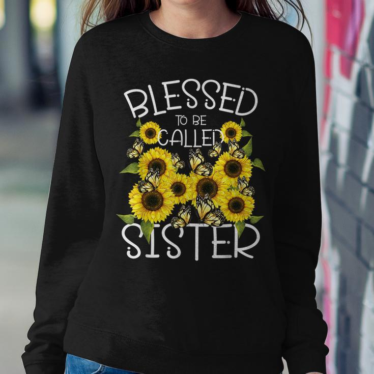 Blessed To Called Sister Sunflower Lovers Sibling Sisters Women Sweatshirt Unique Gifts