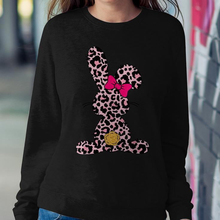 Bunny Easter Pink Leopard Rabbit Cute Easter Day Girls Women Women Sweatshirt Unique Gifts