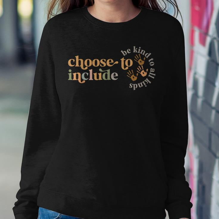 Choose To Include Special Education Teacher Autism Awareness Women Sweatshirt Unique Gifts