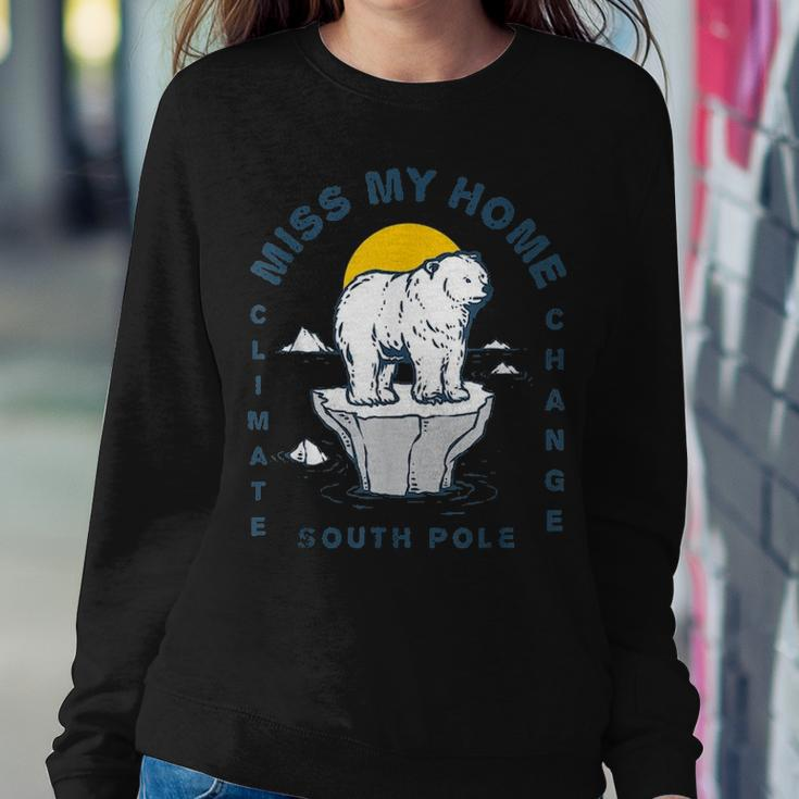 Climate Change Gifts Polar Bear Clothing Mother Earth Women Crewneck Graphic Sweatshirt Funny Gifts
