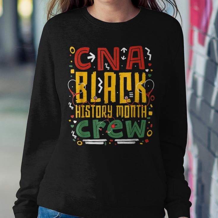 Cna Black History Month Nurse Crew African American Nursing Women Crewneck Graphic Sweatshirt Funny Gifts