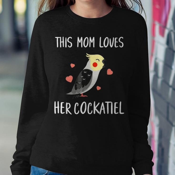 Cockatiel Mom Funny Cockatiel Bird Lover V2 Women Crewneck Graphic Sweatshirt Funny Gifts