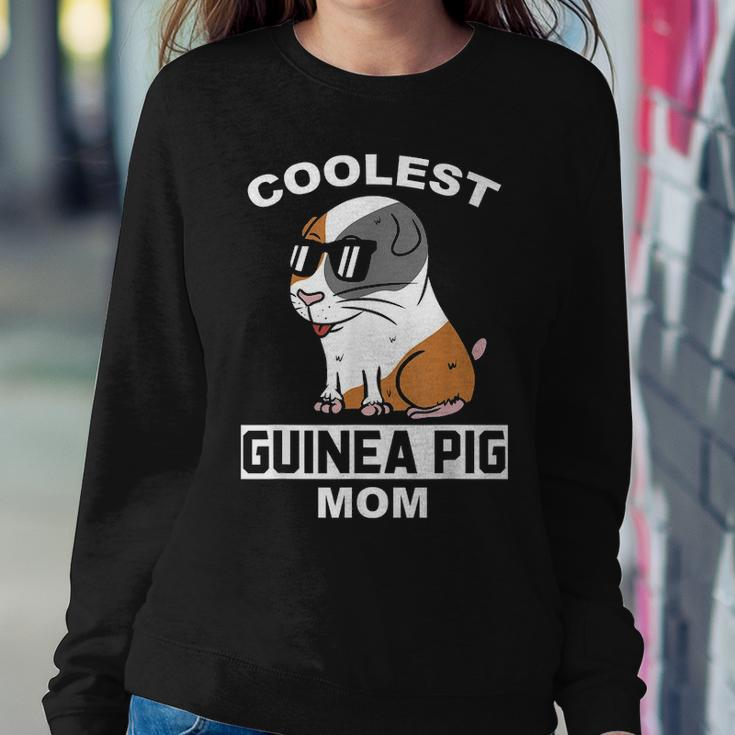 Coolest Guinea Pig Mom Funny Pet Mother Women Crewneck Graphic Sweatshirt Funny Gifts