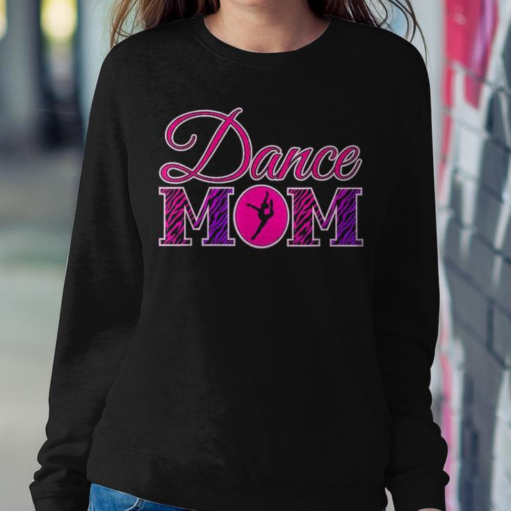 Cute Dance Mom Gift Zebra Print Dance Mom V2 Women Crewneck Graphic Sweatshirt Funny Gifts