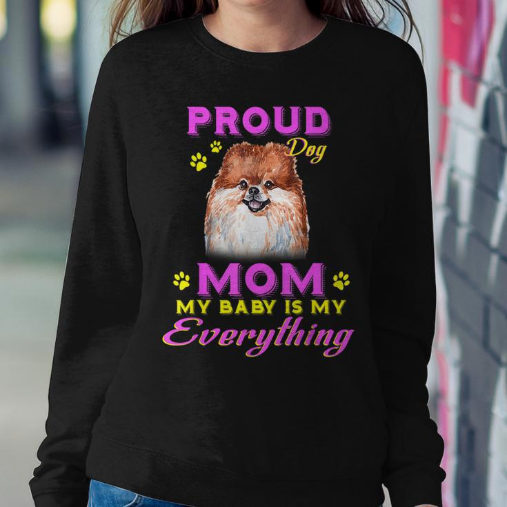 Cute Dogs Proud Dog Pomeranian Mom Women Sweatshirt Unique Gifts