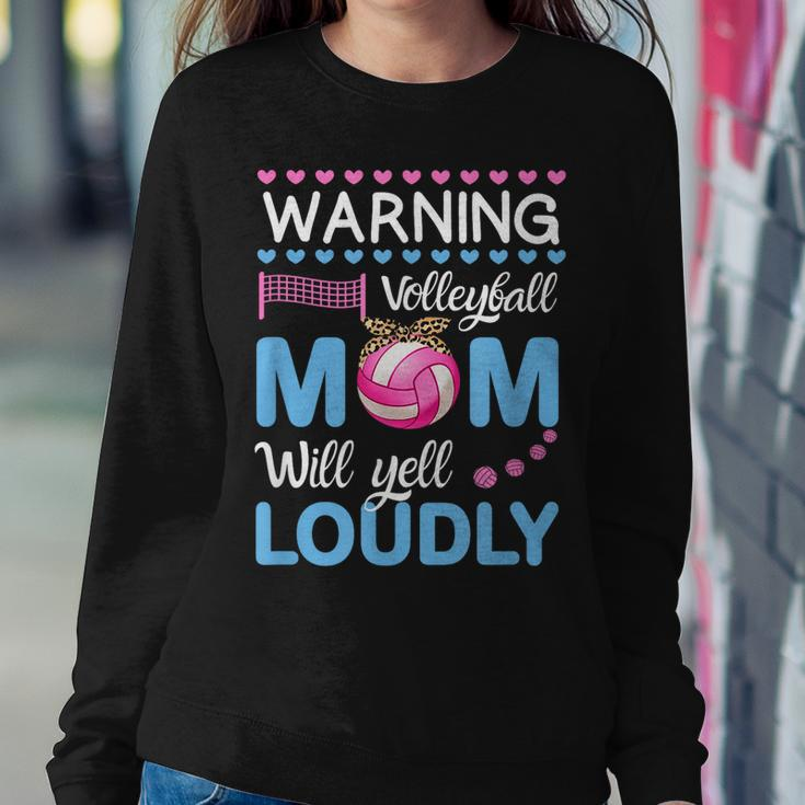 Cute Volleyball For Women Leopard Cool Volleyball Mom Women Sweatshirt Unique Gifts